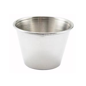 Winco SCP-25 2.5 oz Stainless Steel Sauce Cup - 1 Dozen
