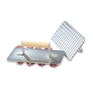 Vollrath 47709 Cast Aluminum Steak Weight w/ Wooden Handle