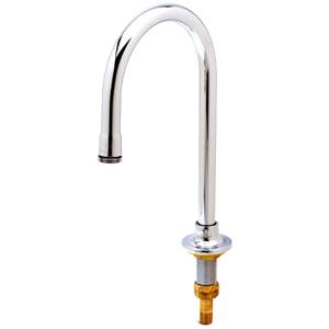 T&S Brass B-0522 10-1/4" H Rigid Gooseneck Faucet w/ Rosespray Outlet