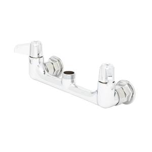 T&S Brass 5F-8WLX00 8" Wall Mount Mixing Faucet w/ Lever Handles