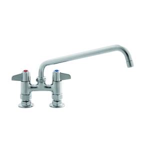 T&S Brass 5F-4DLX12 4" Deck Mount Mixing Faucet w/ 12" Swivel Nozzle