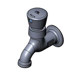 T&S Brass B-0700-01 Wall Mount Single Temperature Faucet w/ Push Button