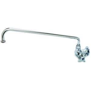 T&S Brass B-0210-060X Single Hole Single Temperature Wall Mount Faucet