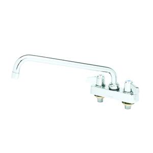 T&S Brass 5F-4CLX10 4" Deck Mount Workboard Mixing Faucet w/ 10" Swing Spout