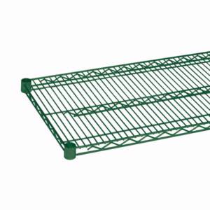 Quantum Food Service 1436P - On Clearance - 14" x 36" Green Epoxy Shelving w/ Clips