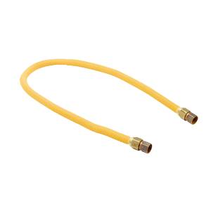 T&S Brass HG-2D-12 12"L Safe-T-Link Gas Connector w/ 3/4" Male NPT & 90° Elbows