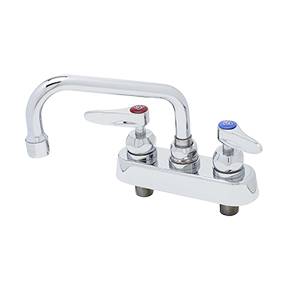 T&S Brass B-1100 3-1/2" Deck Mount Workboard Faucet w/ 6" Swing Spout