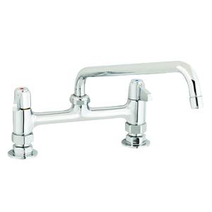 T&S Brass 5F-4DWX08 4" Deck Mount Mixing Faucet w/ 8" Swivel Spout