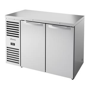 True TBR48-RISZ1-L-S-SS-1 48"W Two-Section Stainless Refrigerated Back Bar Cooler