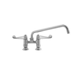 T&S Brass 5F-4DWX12 4" Deck Mount Mixing Faucet w/ 12" Swivel Spout