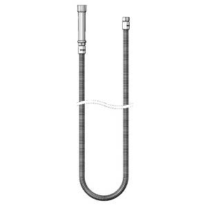 T&S Brass B-0108-HOSE 108" Pre-Rinse Flexible Stainless Steel Hose w/ Gray Handle