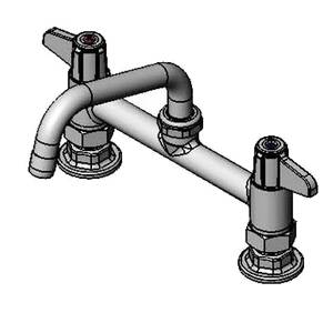 T&S Brass 5F-4DLS08 4" Deck Mount Workboard Mixing Faucet