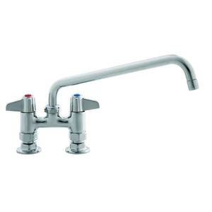 T&S Brass 5F-4DLS12A 4" Deck Mount Workboard Mixing Faucet - 2.2 GPM