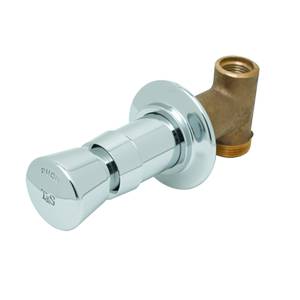 T&S Brass B-1029 Concealed Straight Slow Self Closing Valve w/ Push Button