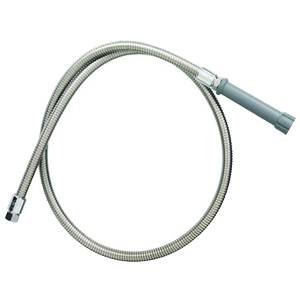 T&S Brass B-0120-H 120" Pre-Rinse Flexible Stainless Steel Hose & Adapter