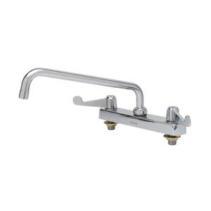 T&S Brass 5F-8CWX10 Equip 8" Deck Mount Faucet w/ 10" Swing Spout