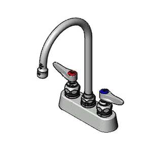 T&S Brass B-1140 3-1/2" OC Deck Mount ADA Faucet w/ 5-3/4" Swing Spout
