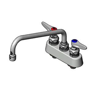 T&S Brass B-1102 3-1/2" Deck Mount Workboard Faucet w/ 10" Swing Spout