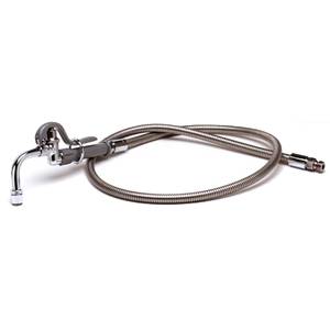 T&S Brass B-0102-C 68" Pot/Glass Filler w/ Flexible Stainless Hose & Adapter