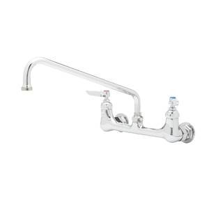 T&S Brass B-0230-EE-061X 8" Wall Mount Workboard Mixing Faucet w/ 10" Swing Spout