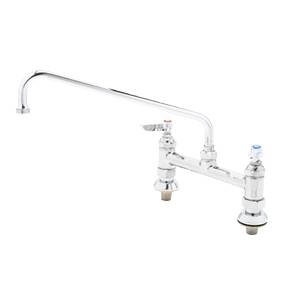 T&S Brass B-0222-EE 8" Deck Mount Workboard Mixing Faucet