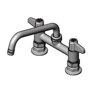 T&S Brass 5F-6DLS08A 6" Deck Mount Workboard Mixing Faucet - 2.2 GPM Aerator