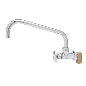 T&S Brass BF-0299-12 Big-Flo Wall Mount ADA Compliant Faucet w/ 12" Swivel Spout