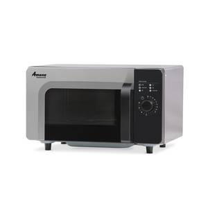 Amana RMS10DSA 1000W Commercial Low Volume Microwave Oven w/ Dial Controls