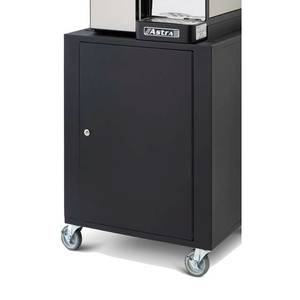 Astra CAR100 26"W x 26"D X 69"H Espresso Machine Rolling Cart