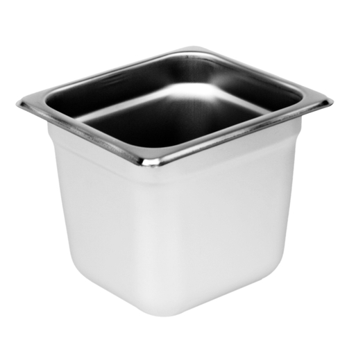 Thunder Group STPA4166 1/6 Size 25 Gauge Stainless Steel Steam Table Pan - 6" Deep