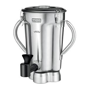 Waring CAC125 128 oz Stainless Blender Container w/ Lid, Spigot & Blade