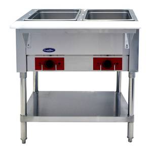 Atosa CSTEA-2C CookRite 2 Open Well 120v Electric Steam Table