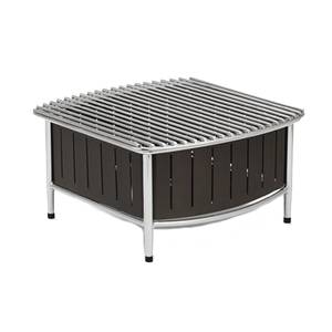 Vollrath 4667475 Wire Grill Countertop Small Contoured Buffet Station - Black