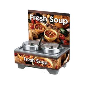 Vollrath 720202103 Countertop Soup Merch with 7 Qt Accessory Pack Menu Board