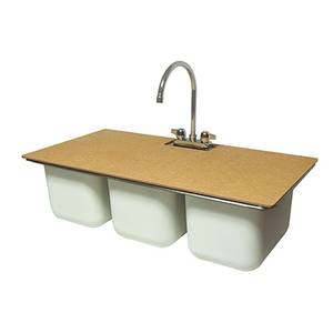 BK Resources PSC-3-1014 Nduralite Sink Cover for 3-Compartment Sinks