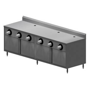 BK Resources MOD-BEVT 96x30x39 Stainless Cabinet Base Convenience Store Table