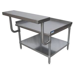 BK Resources EQ-WS15 Stainless Adjustable Work Shelf for 15"W x 30"D Stands