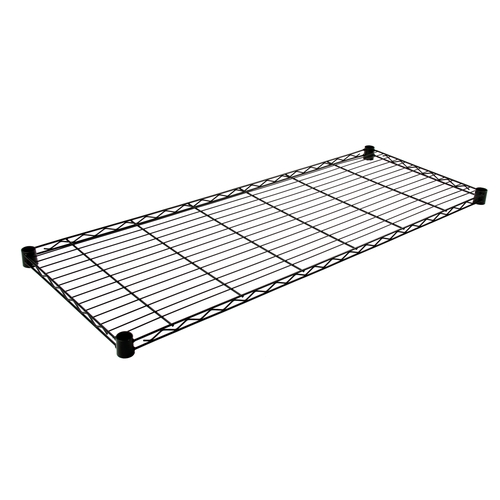 Quantum Food Service 1848BK 48x18 Black Epoxy Wire Shelf