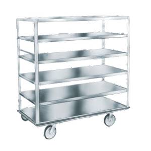 Winholt BNQT-3-SS Three Shelf Stainless Steel Queen Mary Style Banquet Cart