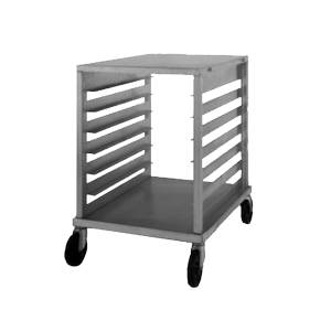 Nu-Vu Food Service Systems SB-1 Half Size Knock Down Aluminum Pan Rack w/ Work Top