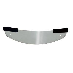 Winco KPP-20 20in Stainless Steel Pizza Rocker Knife with Black Handle