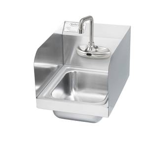 Krowne Metal HS-65 9-3/4"W Wall Mount Hand Sink w/ 4' OC Electronic Faucet
