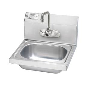 Krowne Metal HS-67 12-1/2"W Wall Mount Hand Sink w/ 4' OC Electronic Faucet