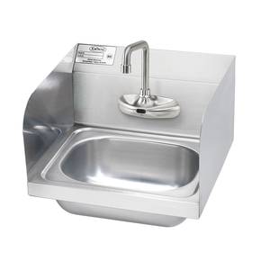 Krowne Metal HS-68 12-1/2"W Wall Mount Hand Sink w/ 4' OC Electronic Faucet