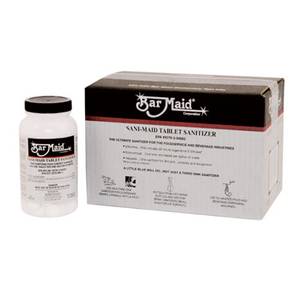 Bar Maid DIS-201 Quaternary Sanitizer Tablets - 72 Bottles Per Case