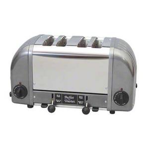 Cadco CBF-4M 4 Slot Buffet Toaster - Stainless / Grey