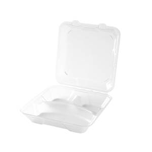 G.E.T. EC-06-1-CL Eco-Takeout's 9"x9" 3 Comp Reusable Container - Clear