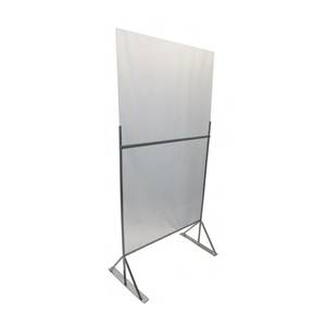 Channel Manufacturing SDDF-3670 36"W x 70"H Clear Acrylic Safety Barrier - 10 Per Order