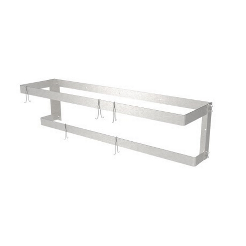 GSW USA PR-WM4 46" Stainless Steel Double-Bar Wall Mount Pot Rack