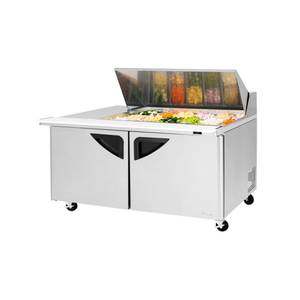 Turbo Air TST-72SD-18M-N(-LW) Super Deluxe 72" Refrigerated 18 Pan Mega Top Prep Table